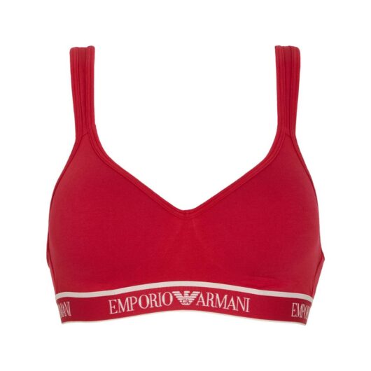 Debenhams Women's Iconic Logoband Padded Bralette Bra Red | Size: Medium