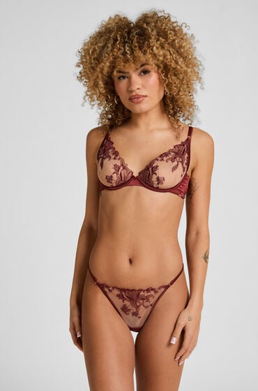 Hunkemöller Anouk Highleg Thong Red