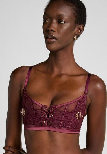 Hunkemöller Avela Non-Padded Longline Bra Red