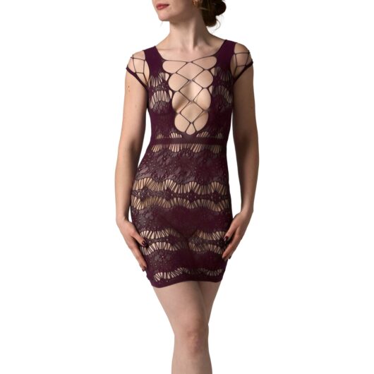 NORTIE Lilya Mini Burgundy Dress - Red - One size