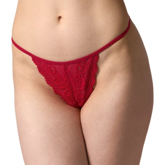 NORTIE Saga Lace G-String - Red - One size